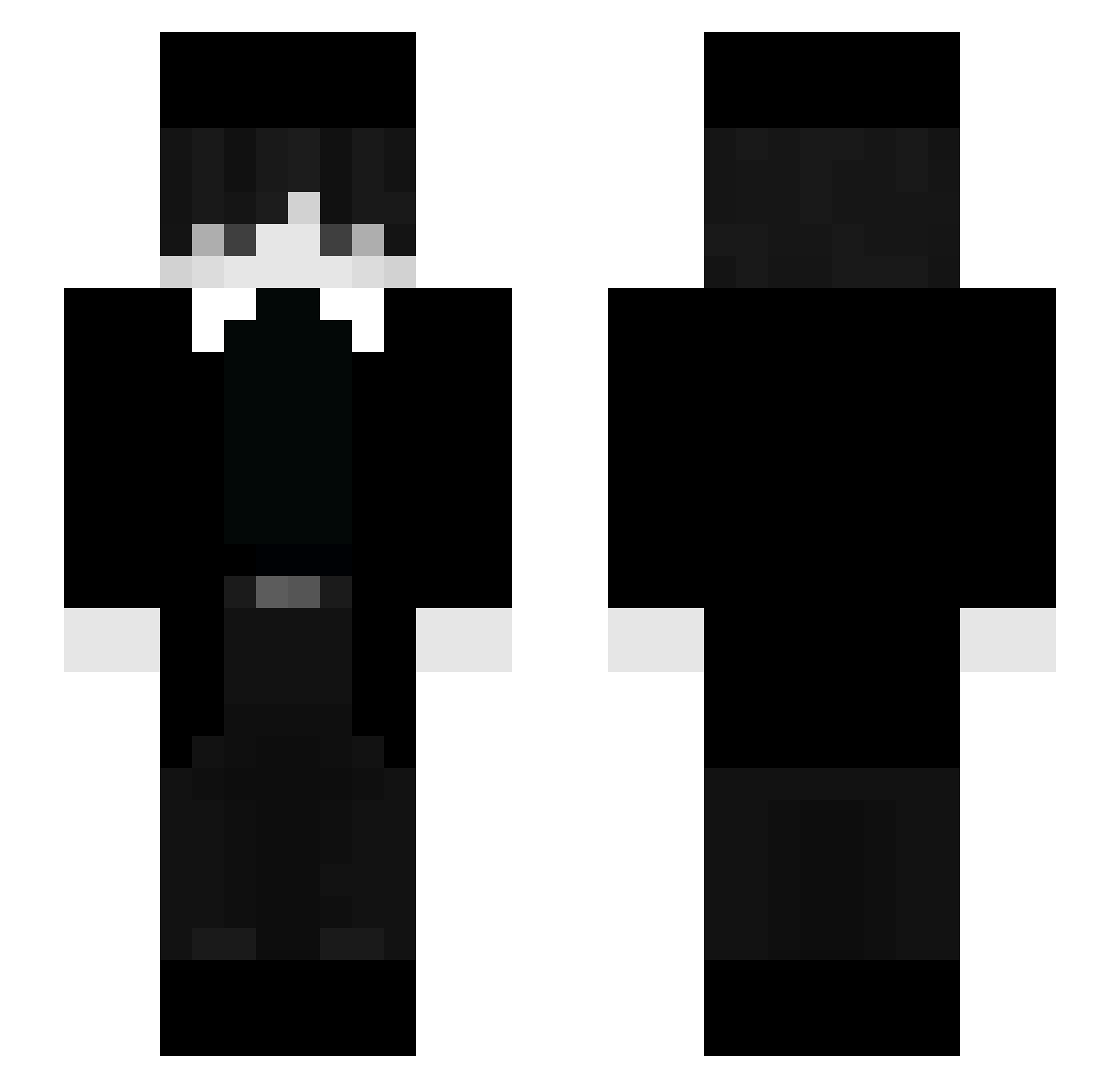 GuilloP Minecraft skin, front and back view