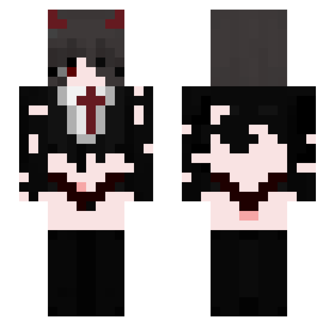 ZiZipulya Minecraft skin, front and back view
