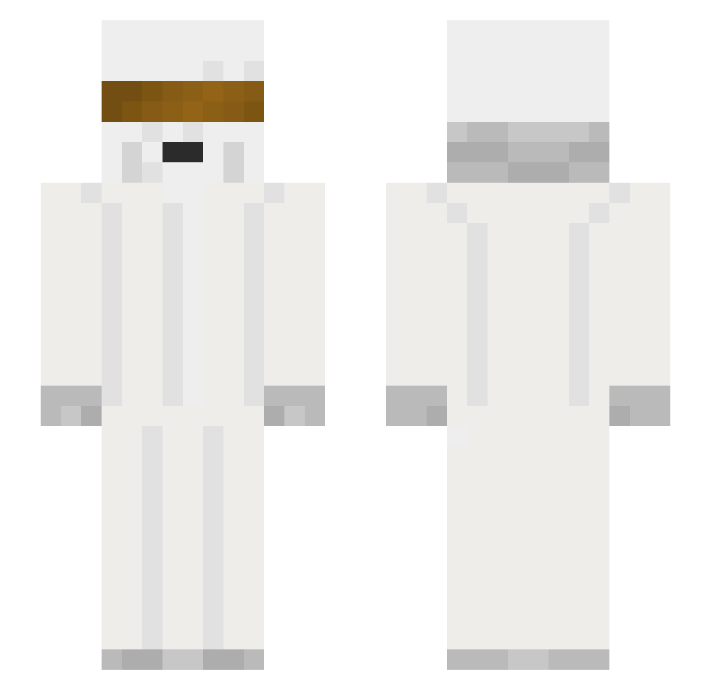 BouJazzy Minecraft skin, front and back view