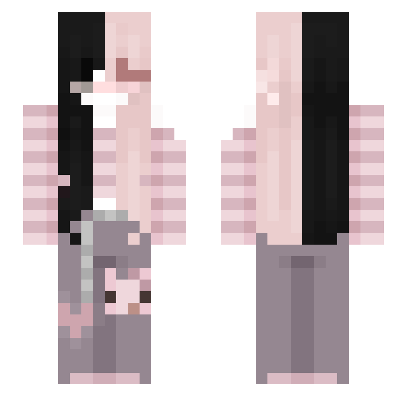 The_Scrublord Minecraft skin, front and back view