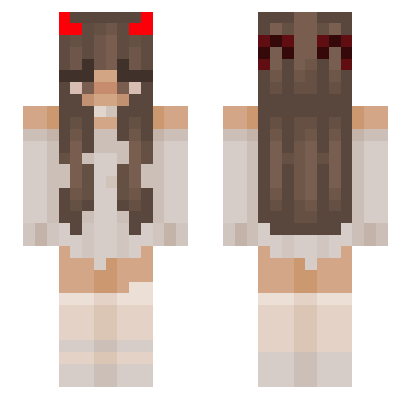 Tezzza_ Minecraft skin, front and back view