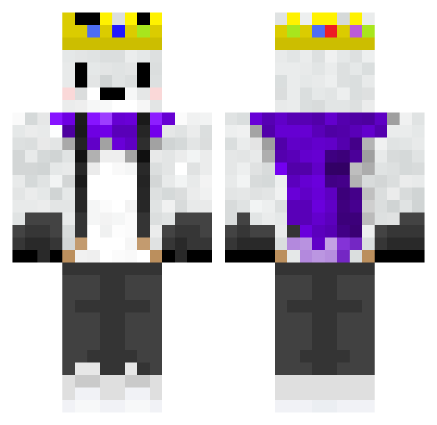 DOOLYWAR342 Minecraft skin, front and back view