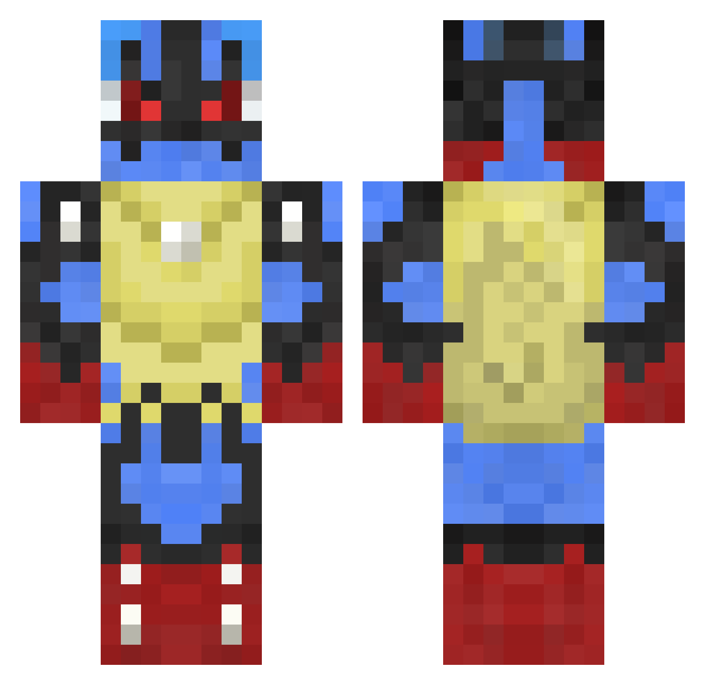 ReeXz_ Minecraft skin, front and back view