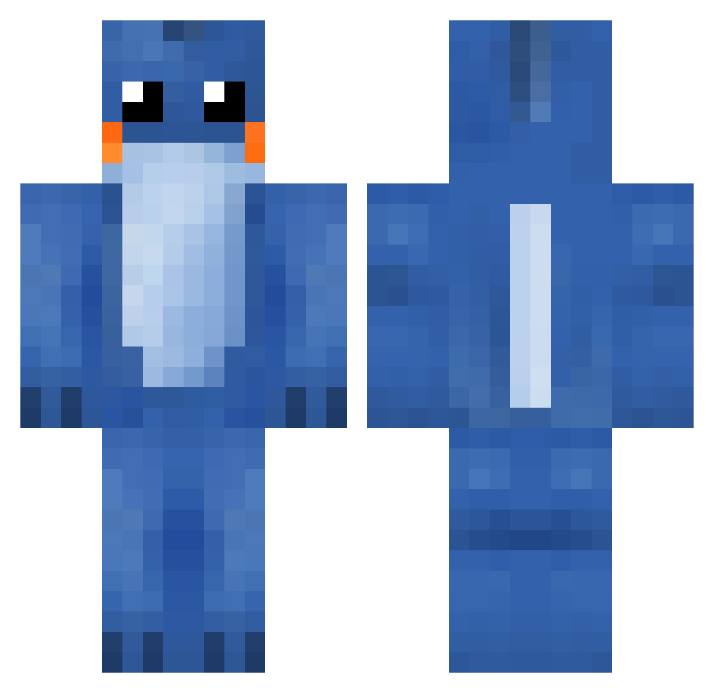 GIOVANNY1030 Minecraft skin, front and back view