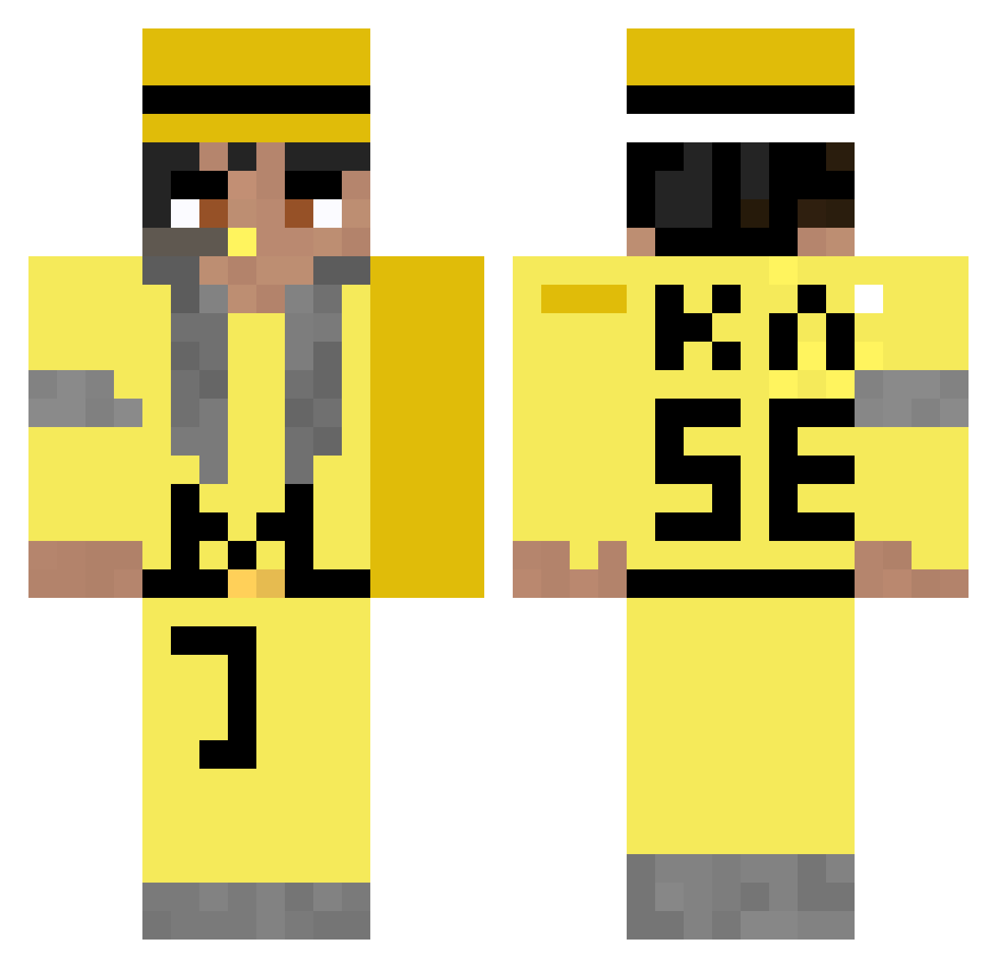 BigFerb0305 Minecraft skin, front and back view