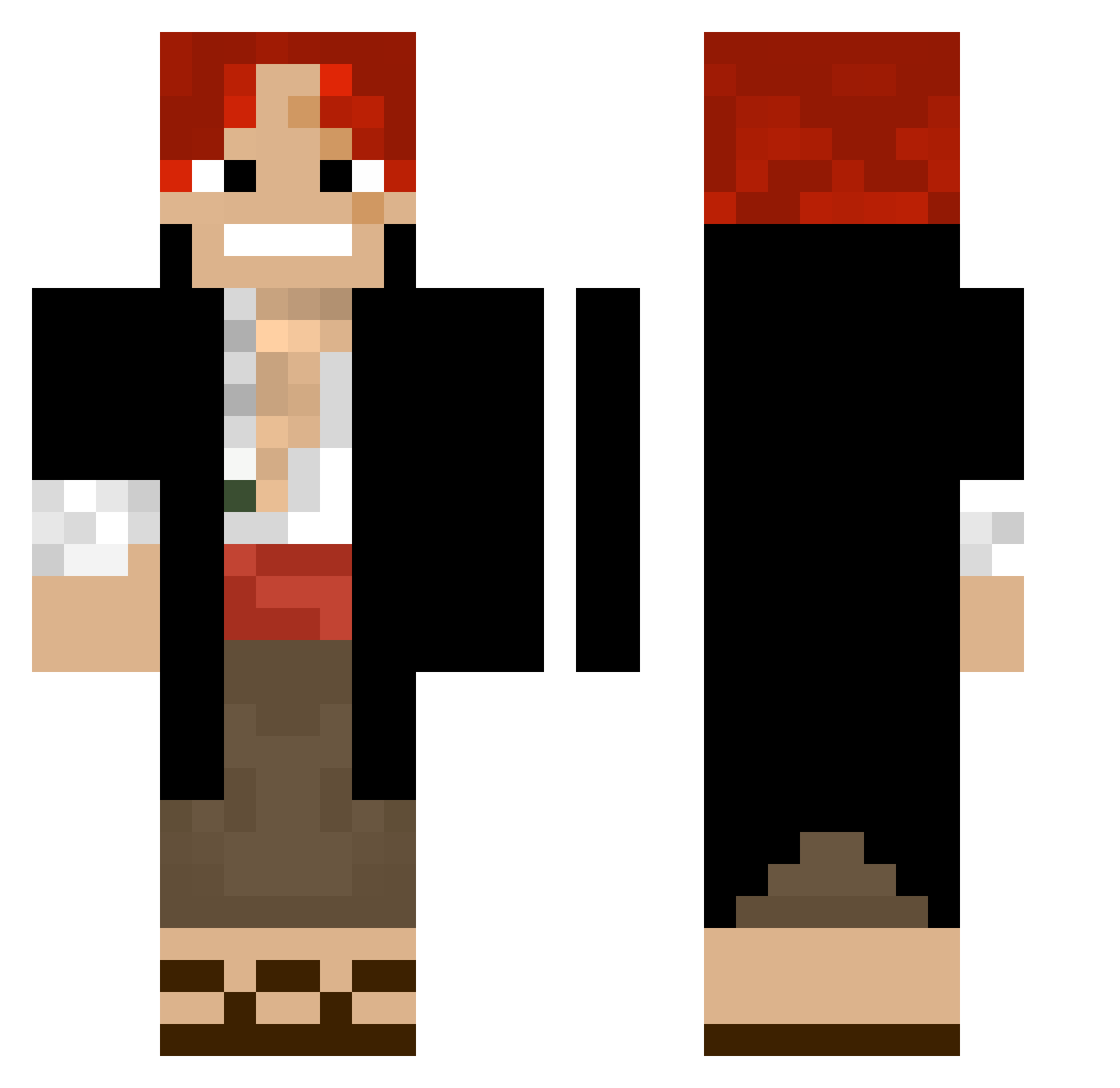 Byebye_2k Minecraft skin, front and back view
