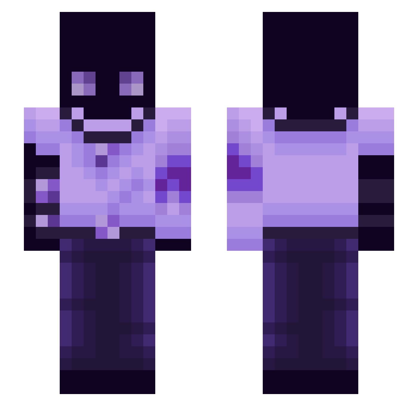 WatermelonSwan32 Minecraft skin, front and back view