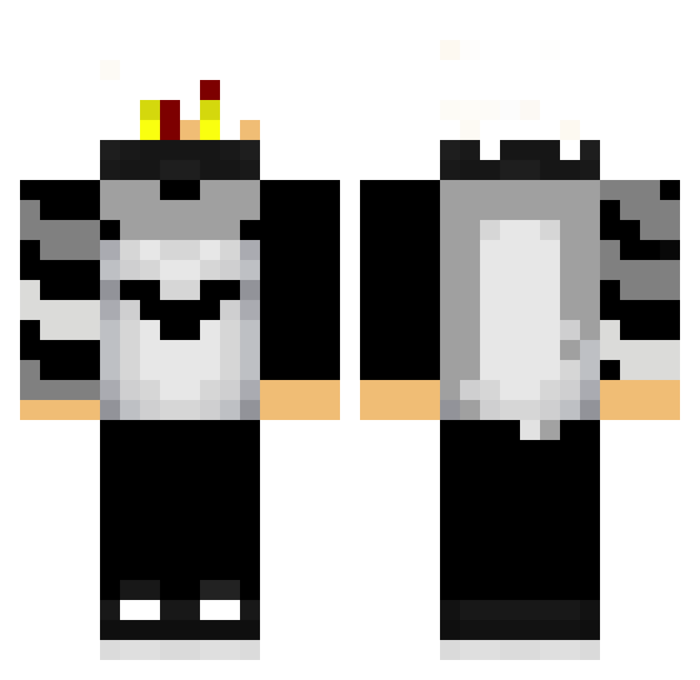 SheyKoo_ Minecraft skin, front and back view