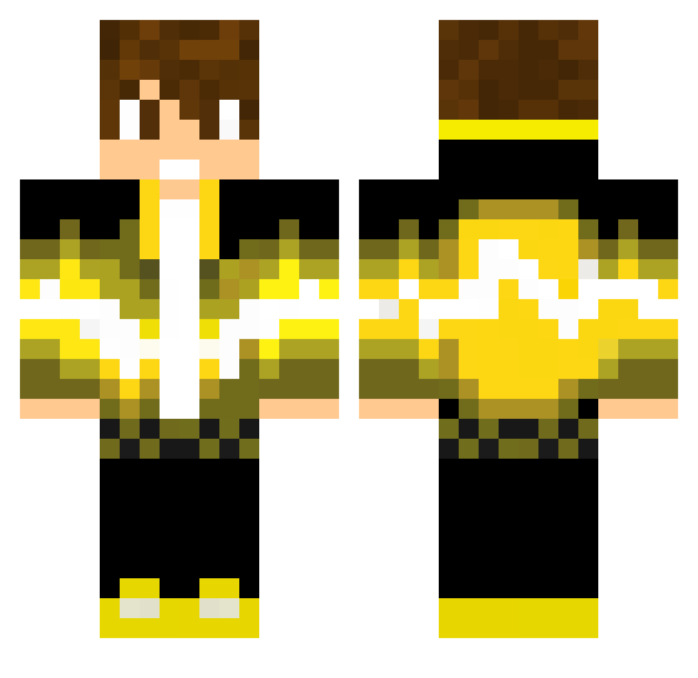 ByNetherdude Minecraft skin, front and back view