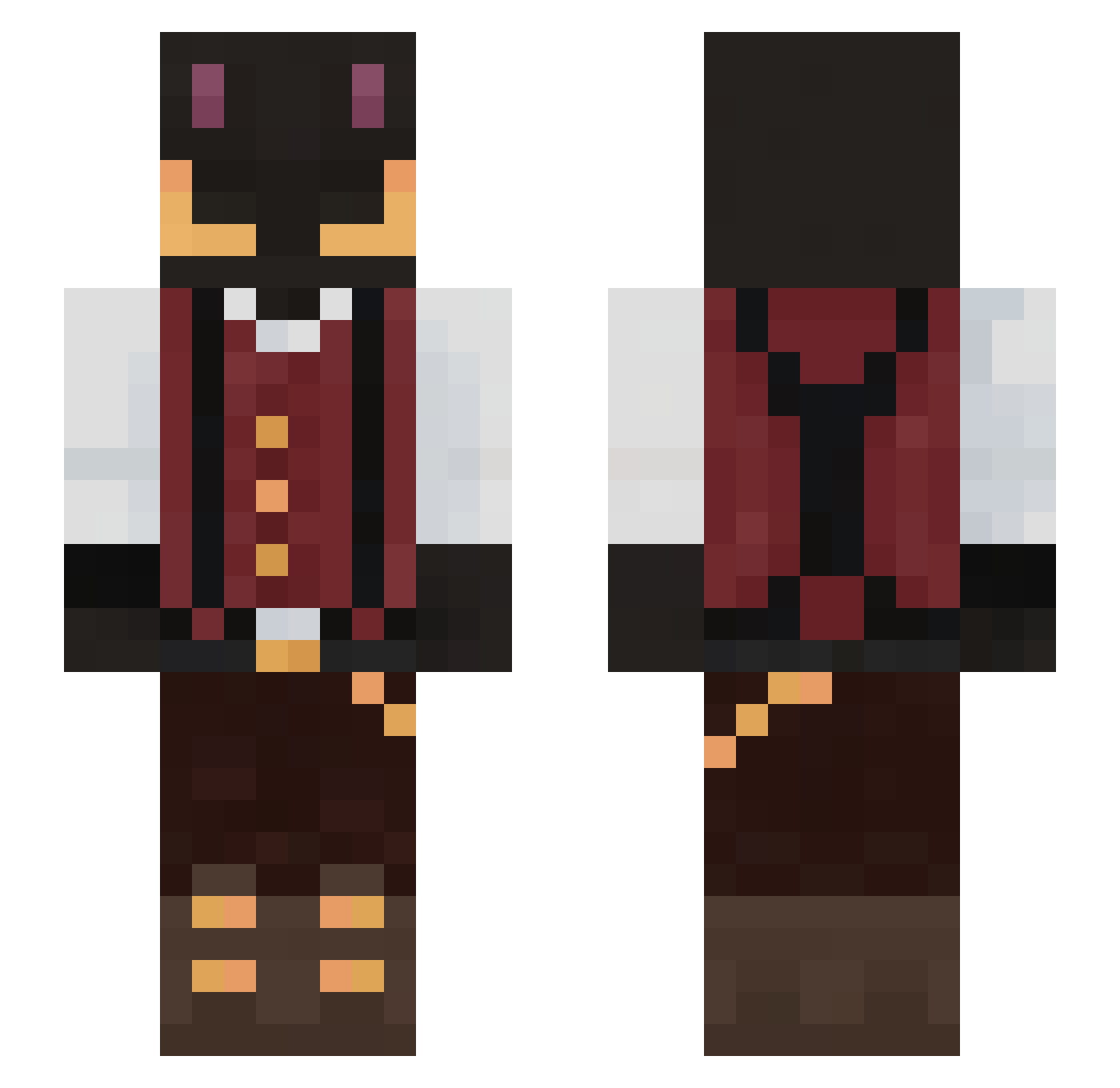 BByong_x Minecraft skin, front and back view