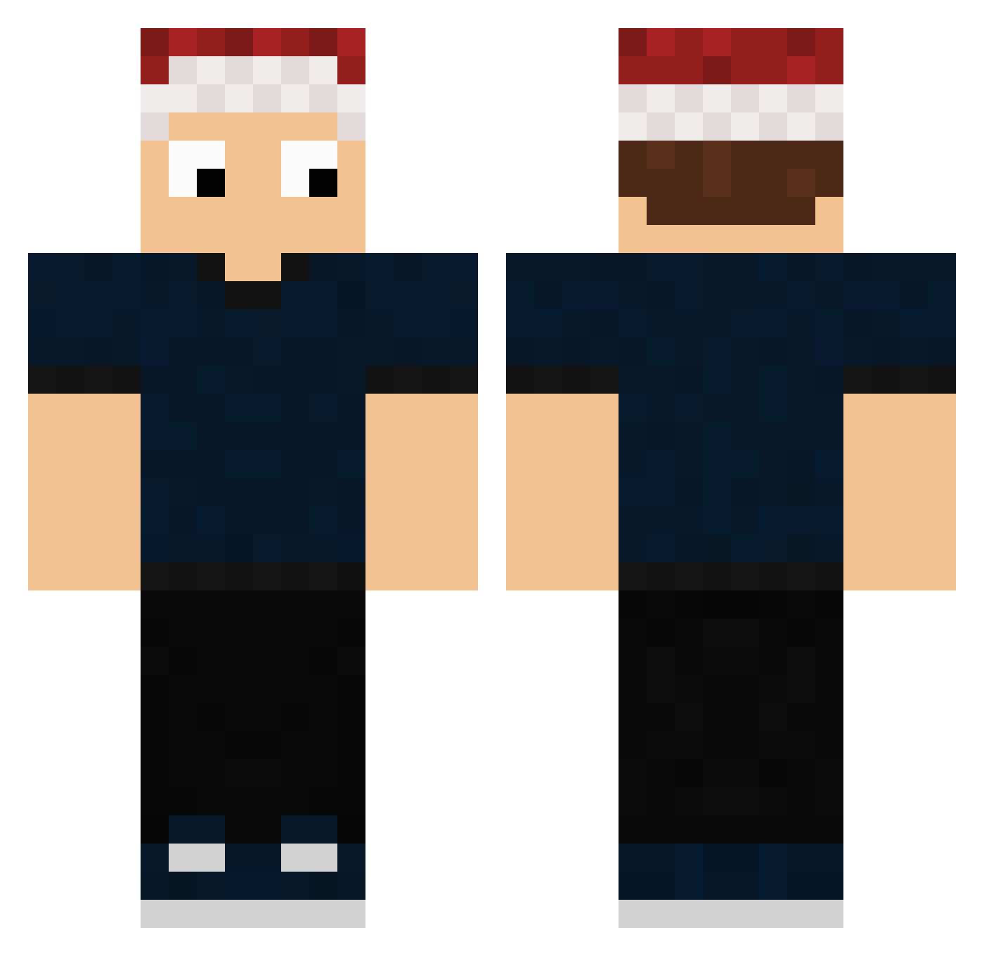 Ramp Minecraft skin, front and back view