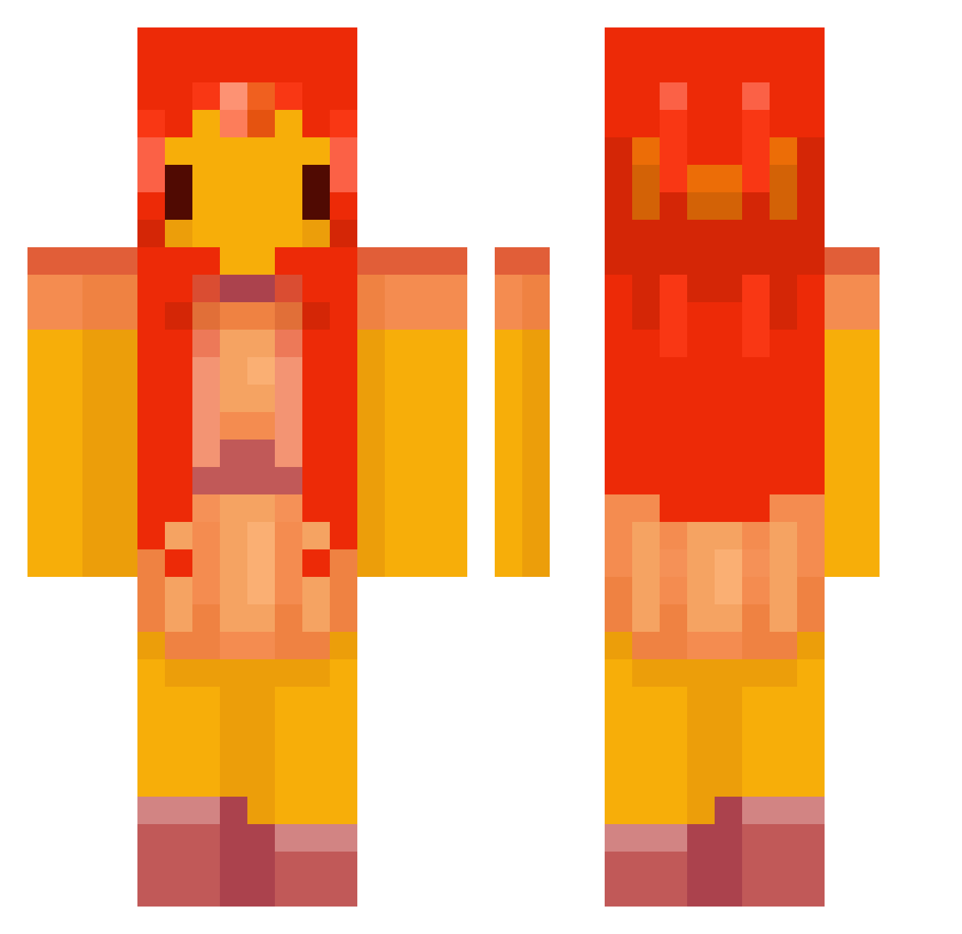 vmpz17 Minecraft skin, front and back view