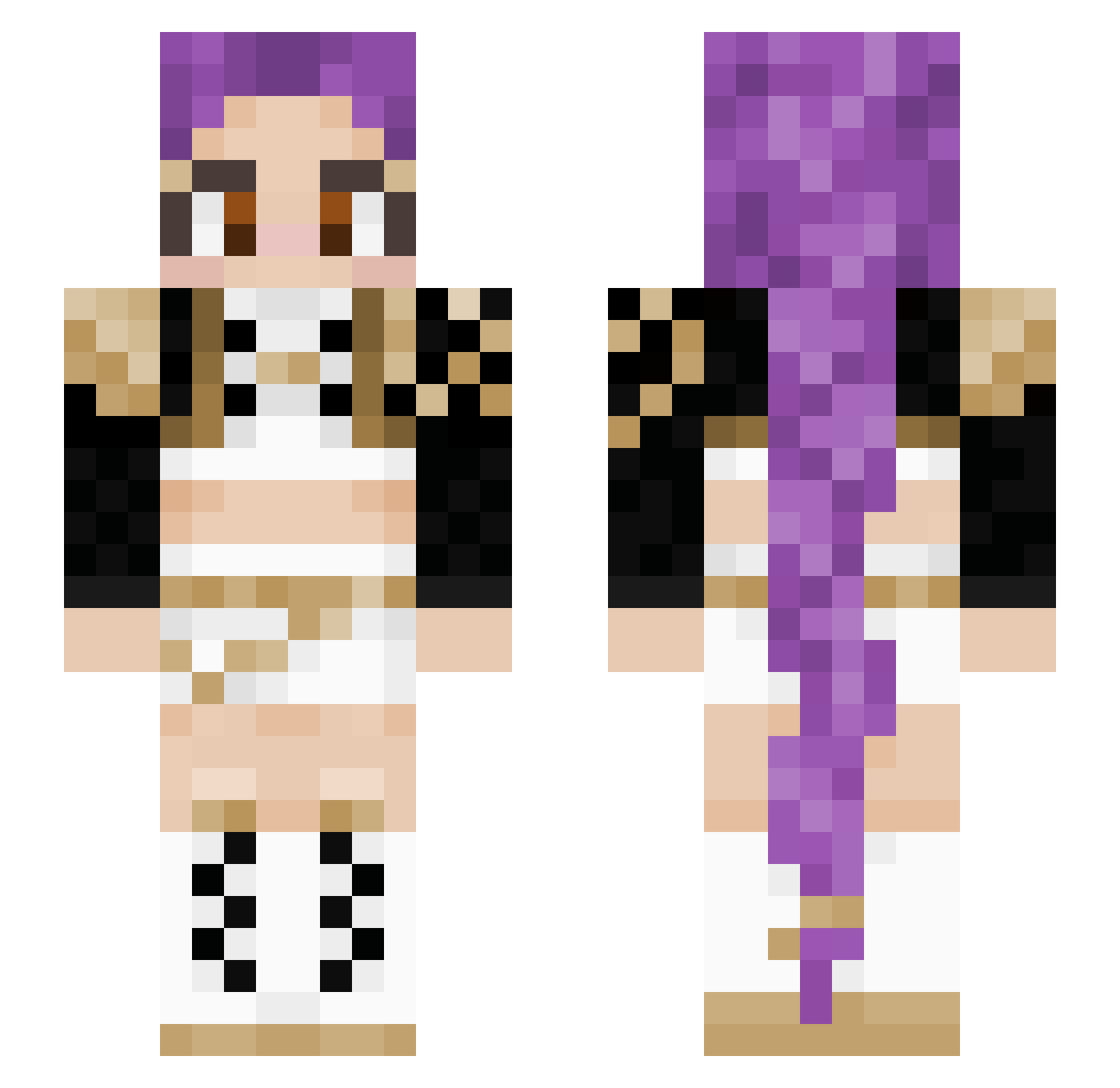 fullsteamahd10 Minecraft skin, front and back view