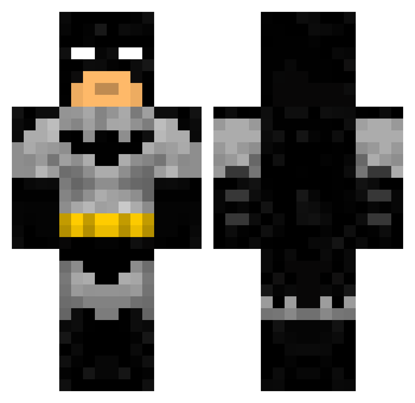 ShaunRW Minecraft skin, front and back view