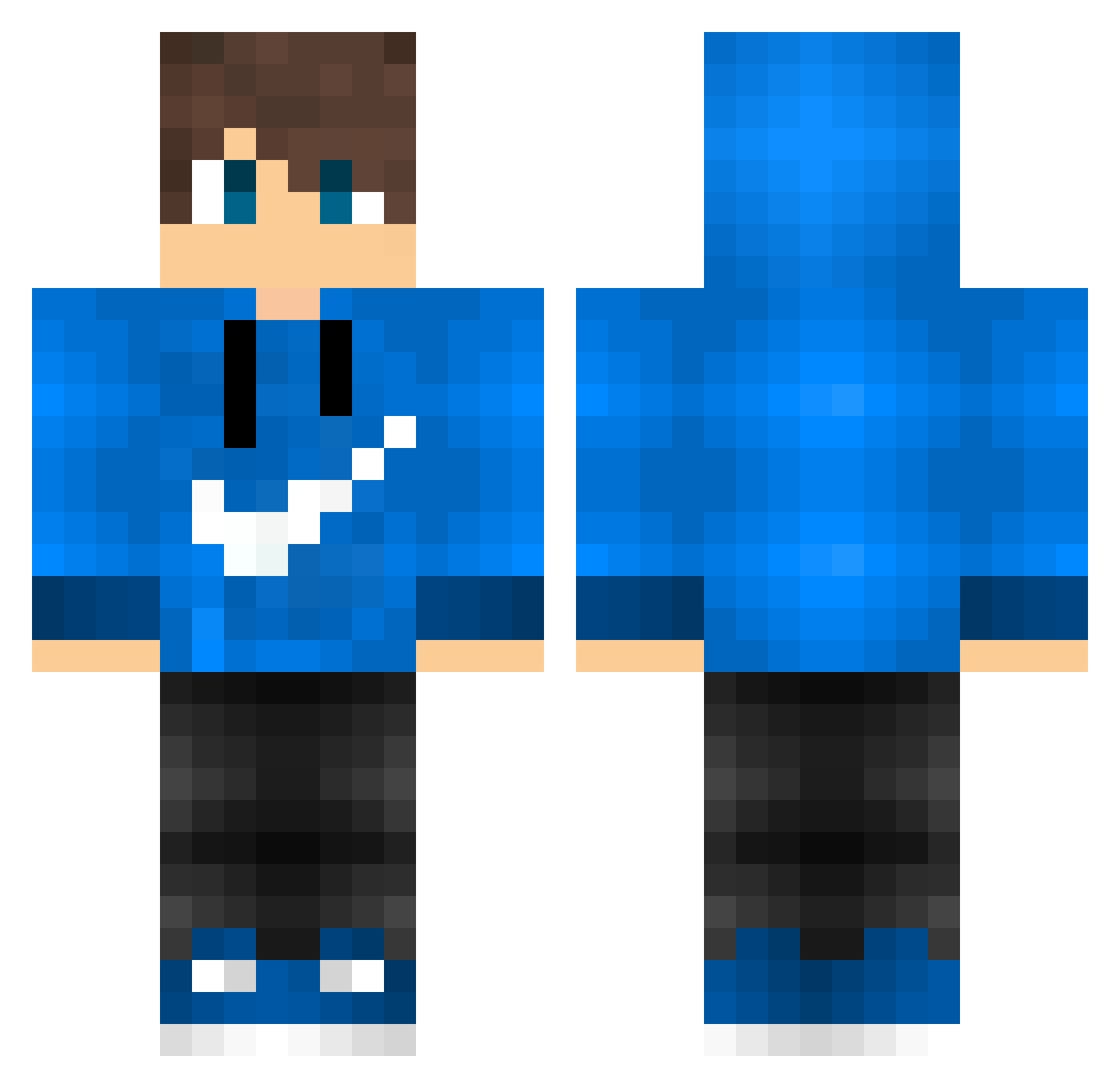 Wavou_ Minecraft skin, front and back view