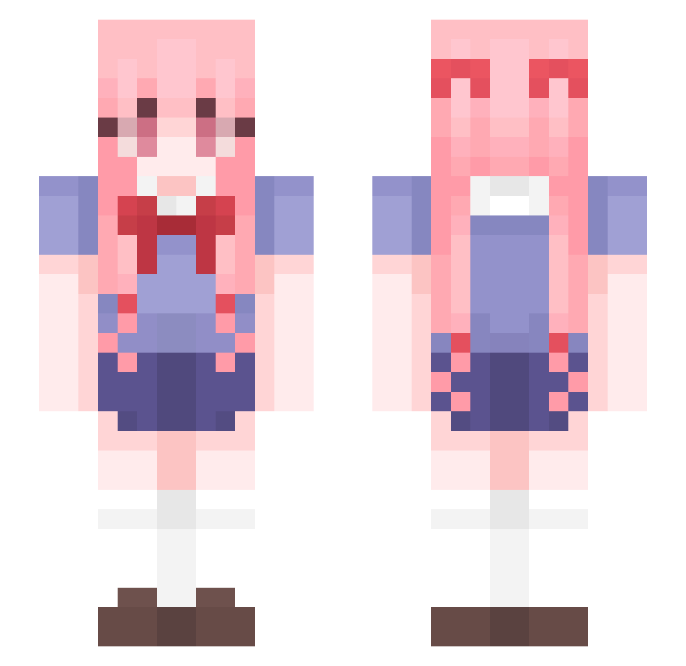 tecitodemieel Minecraft skin, front and back view