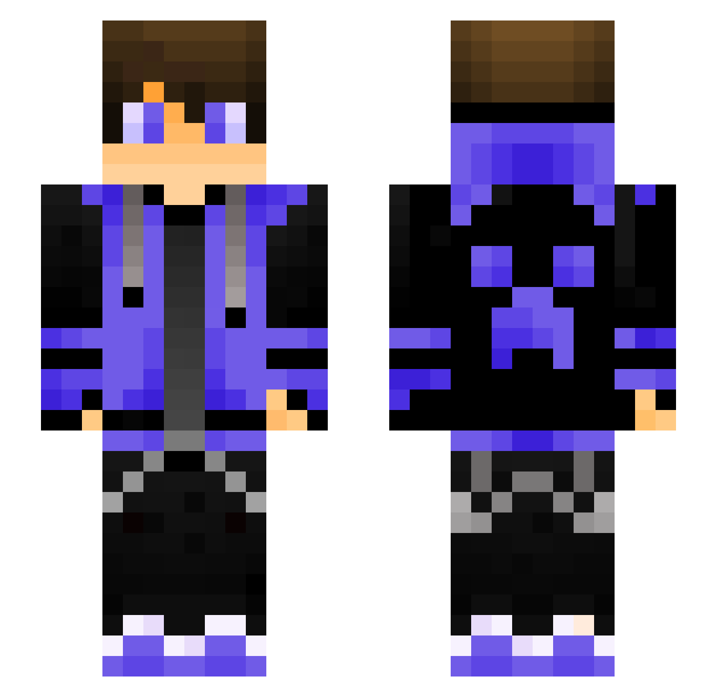 Sir_Saxon Minecraft skin, front and back view