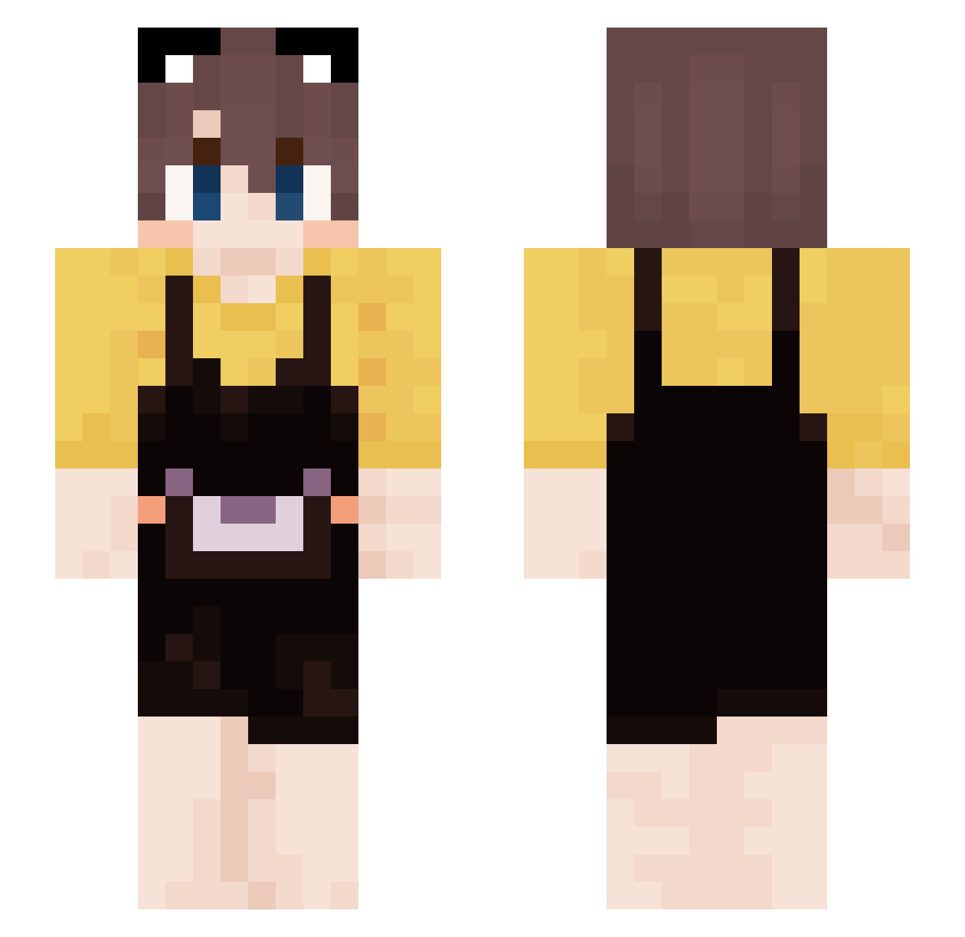 riksanti Minecraft skin, front and back view