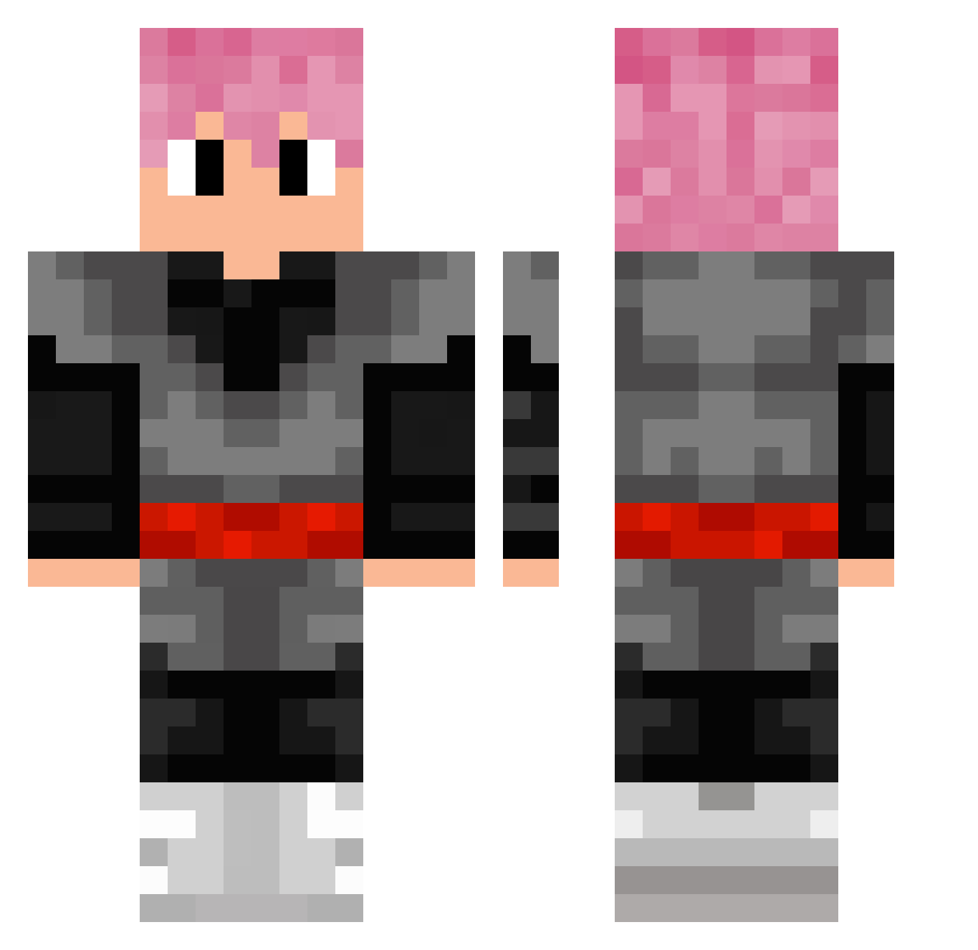 ttv_xlunatikxd Minecraft skin, front and back view
