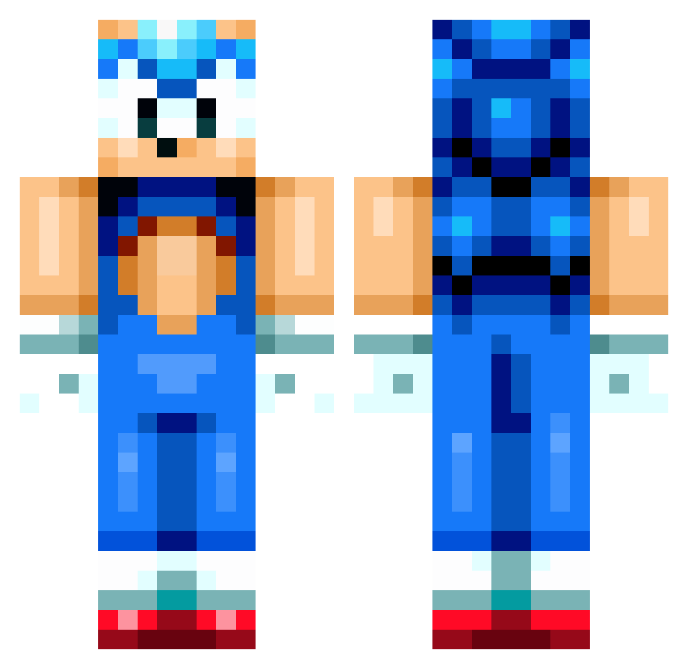 Squid_btw Minecraft skin, front and back view