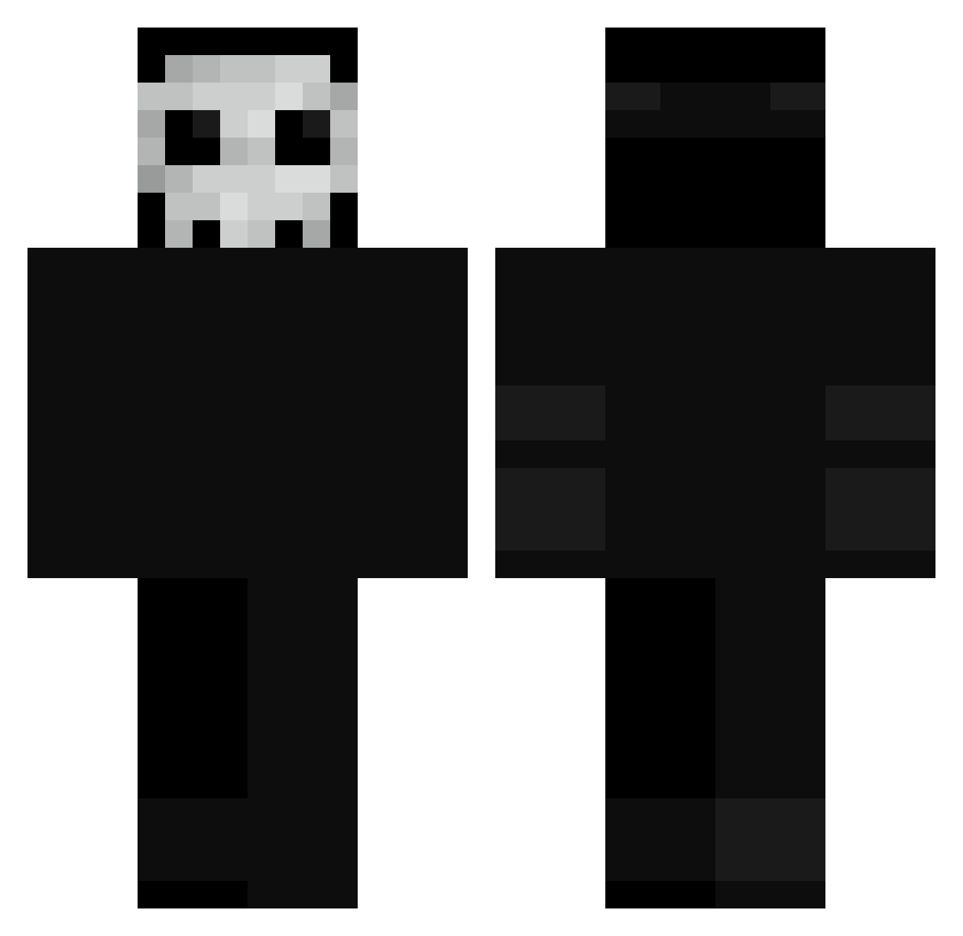 Emojix06 Minecraft skin, front and back view
