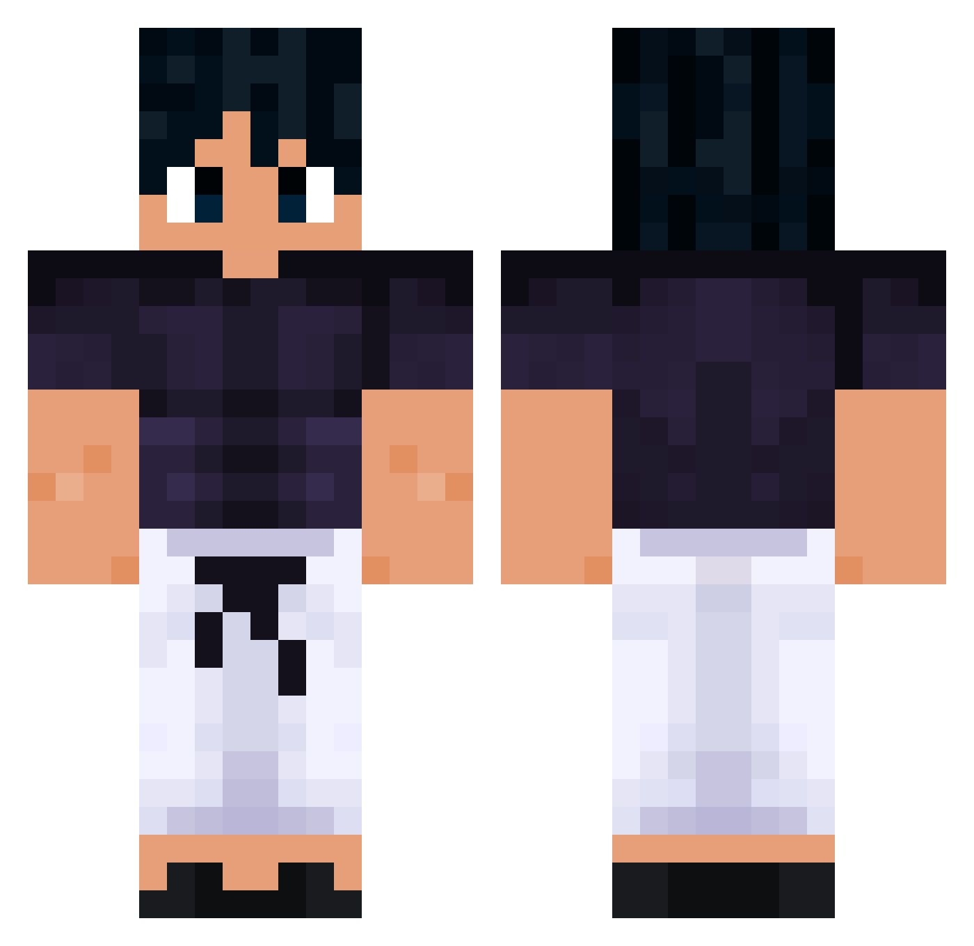 Bryan122011 Minecraft skin, front and back view