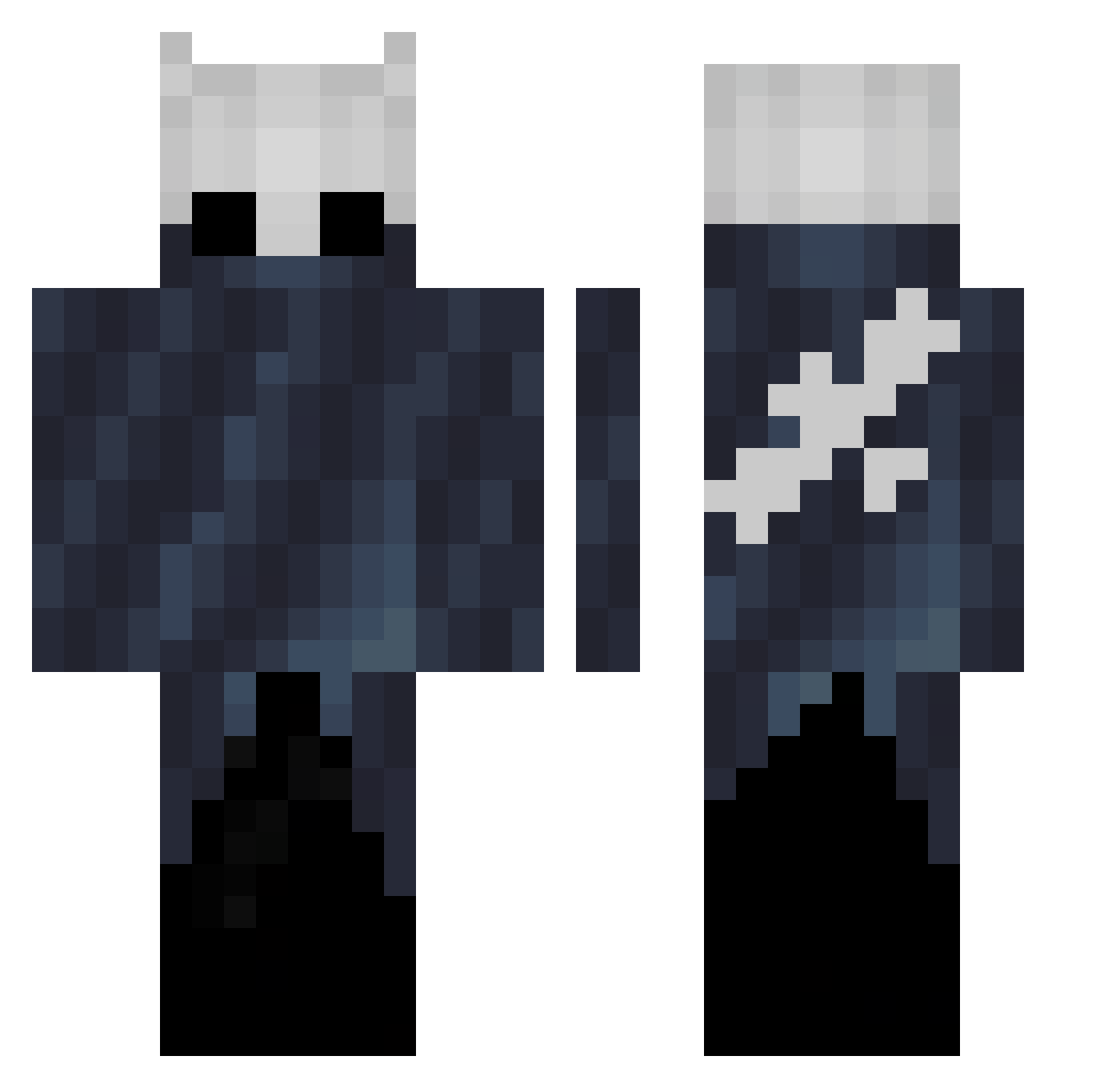 vrodriguexz Minecraft skin, front and back view
