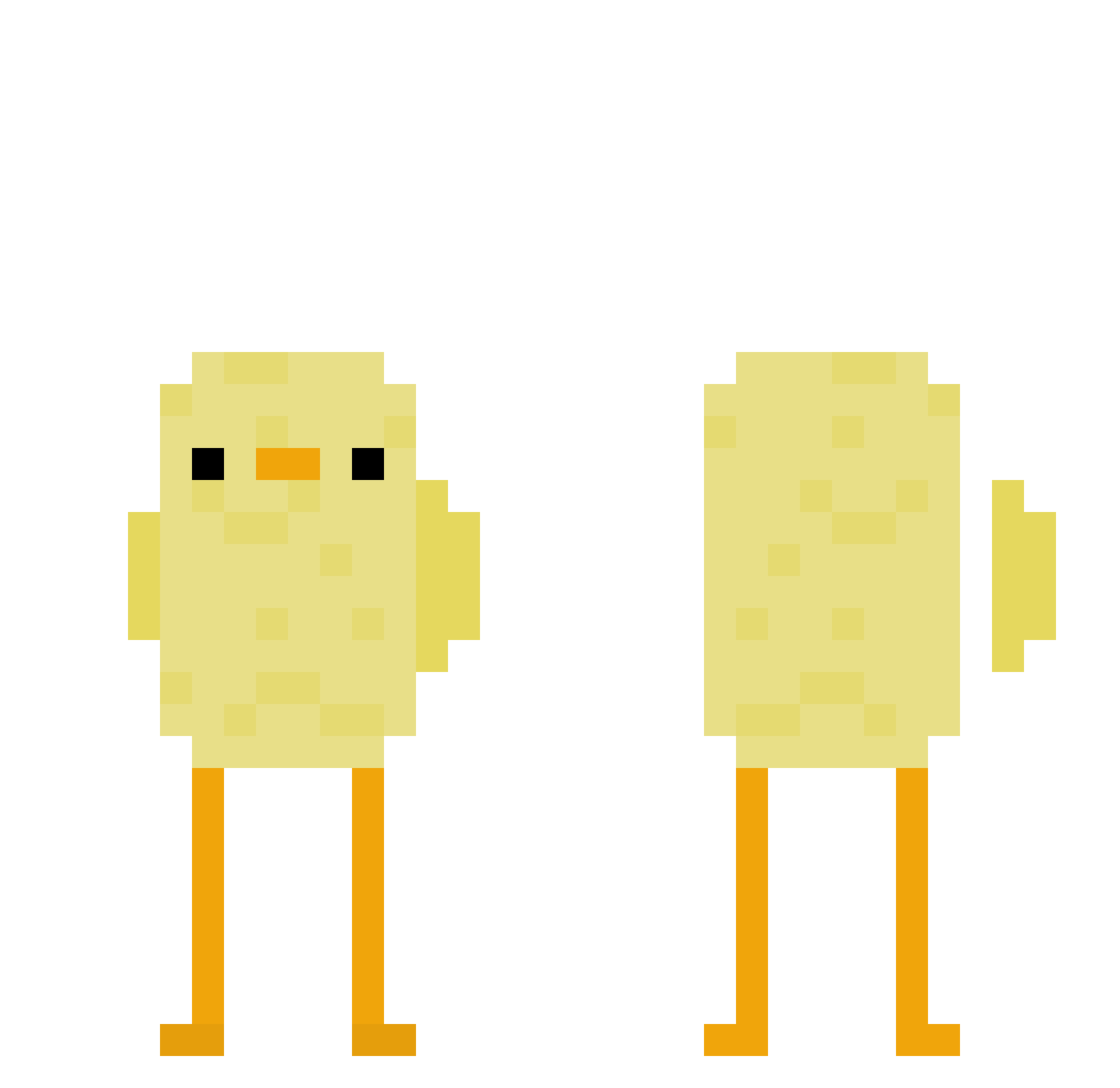 kiwimoqi Minecraft skin, front and back view