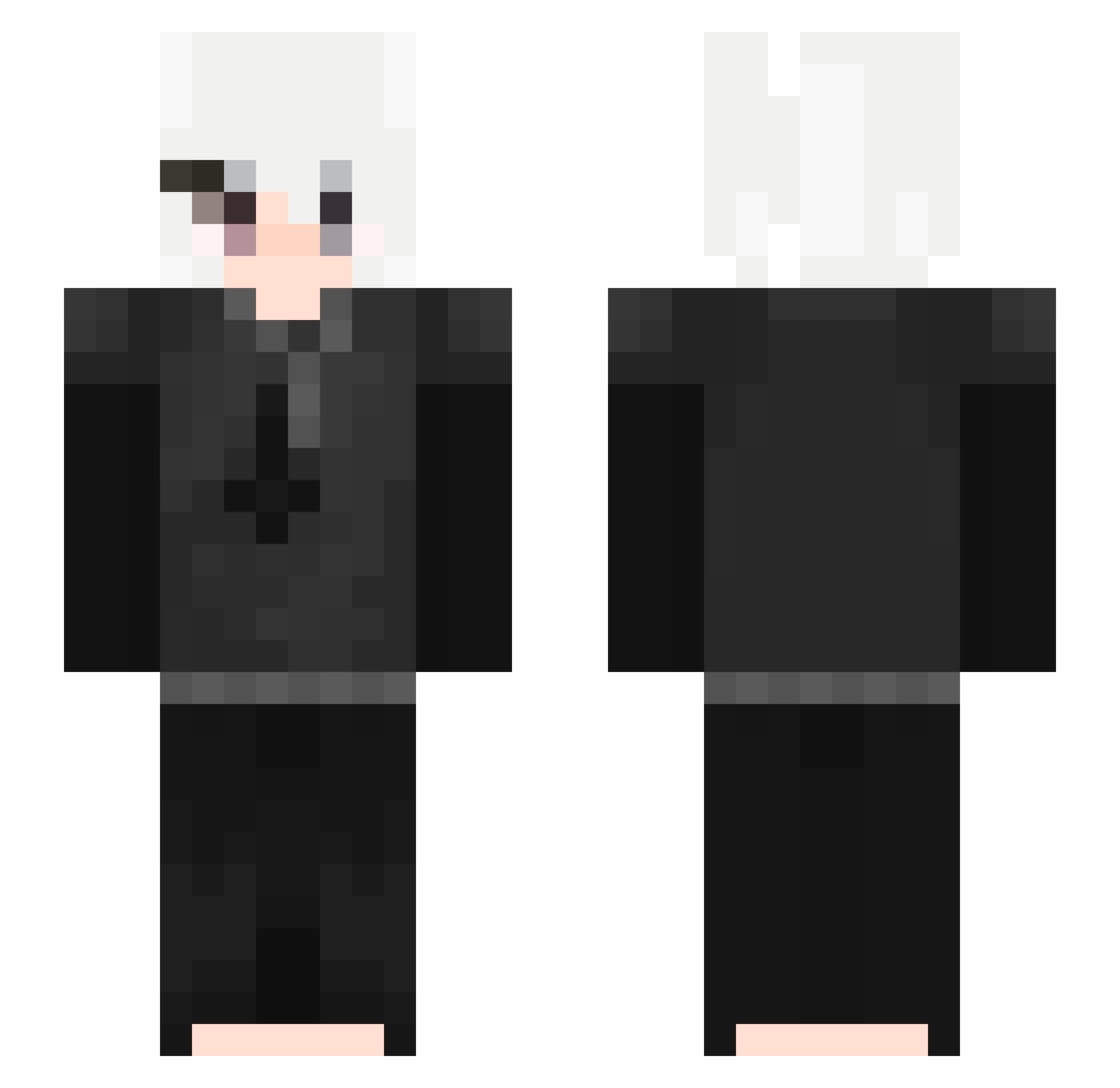 shyshio Minecraft skin, front and back view
