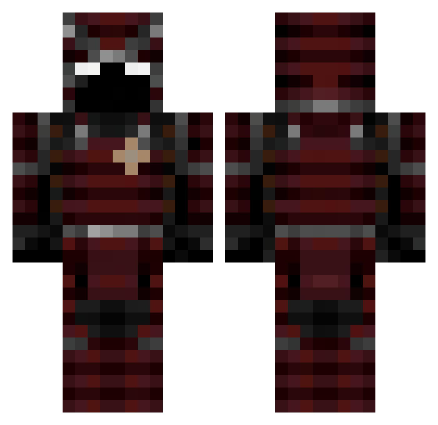 mrNight34_ Minecraft skin, front and back view