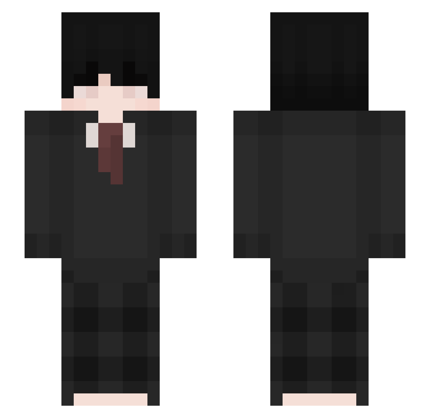 rxofps Minecraft skin, front and back view