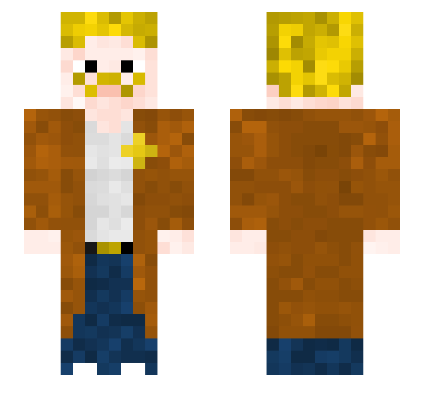 iDSheriff Minecraft skin, front and back view