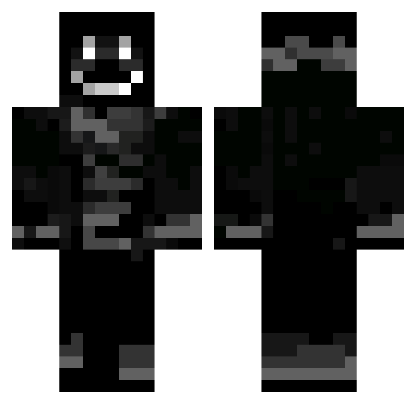 residesLOLXD Minecraft skin, front and back view