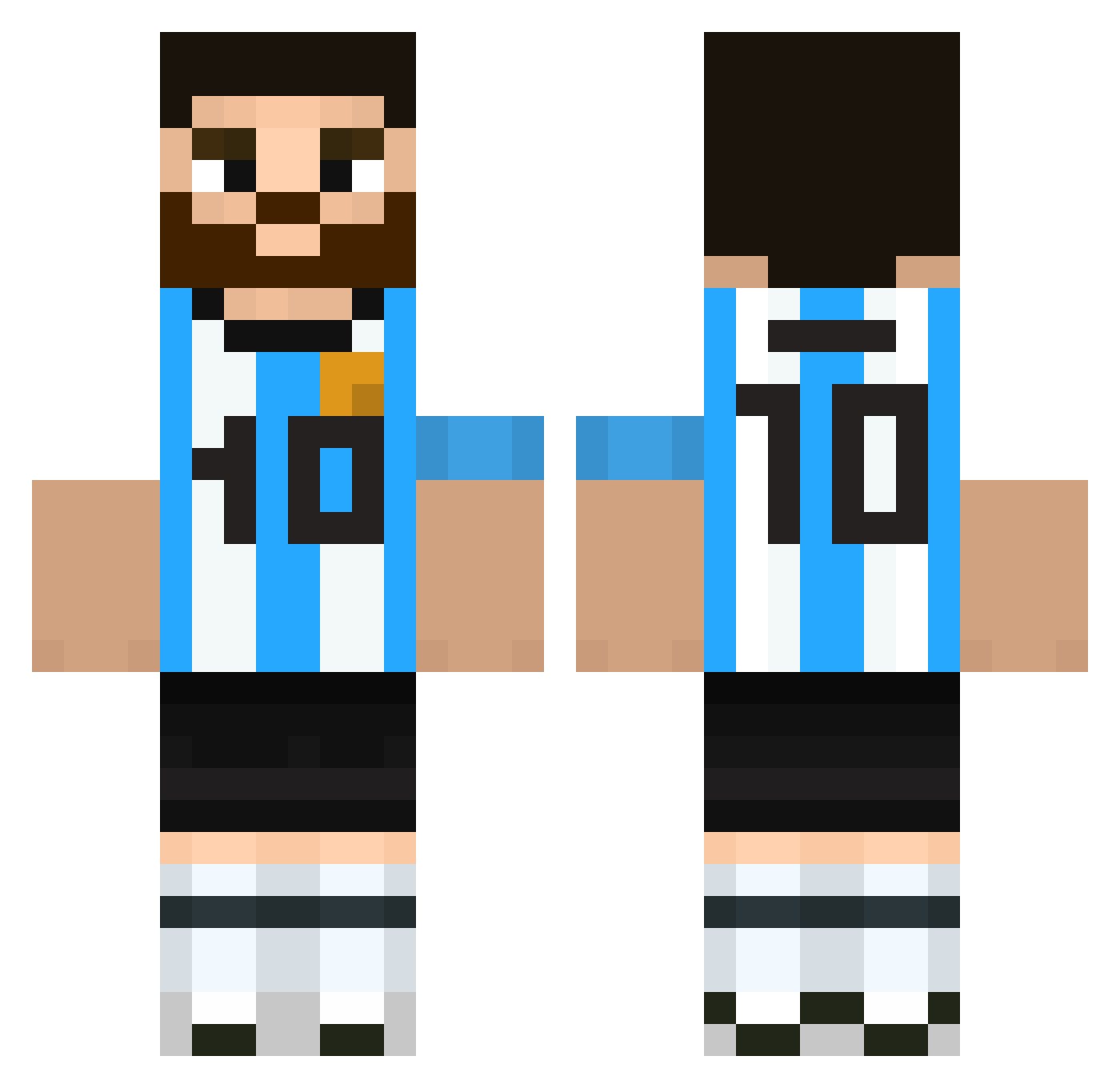 __WINNER_ Minecraft skin, front and back view