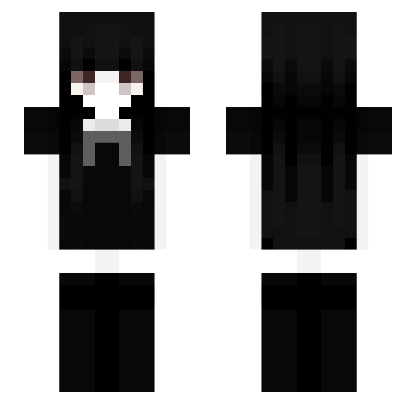 Baka_Yuan Minecraft skin, front and back view