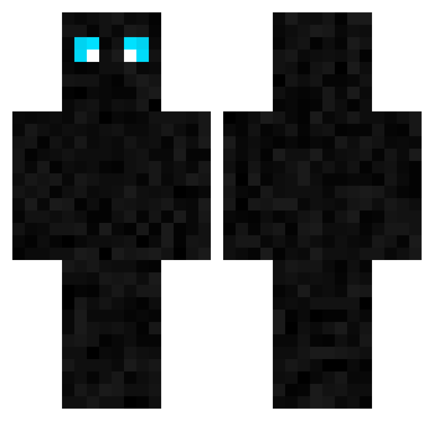 SlideInThemDMs Minecraft skin, front and back view