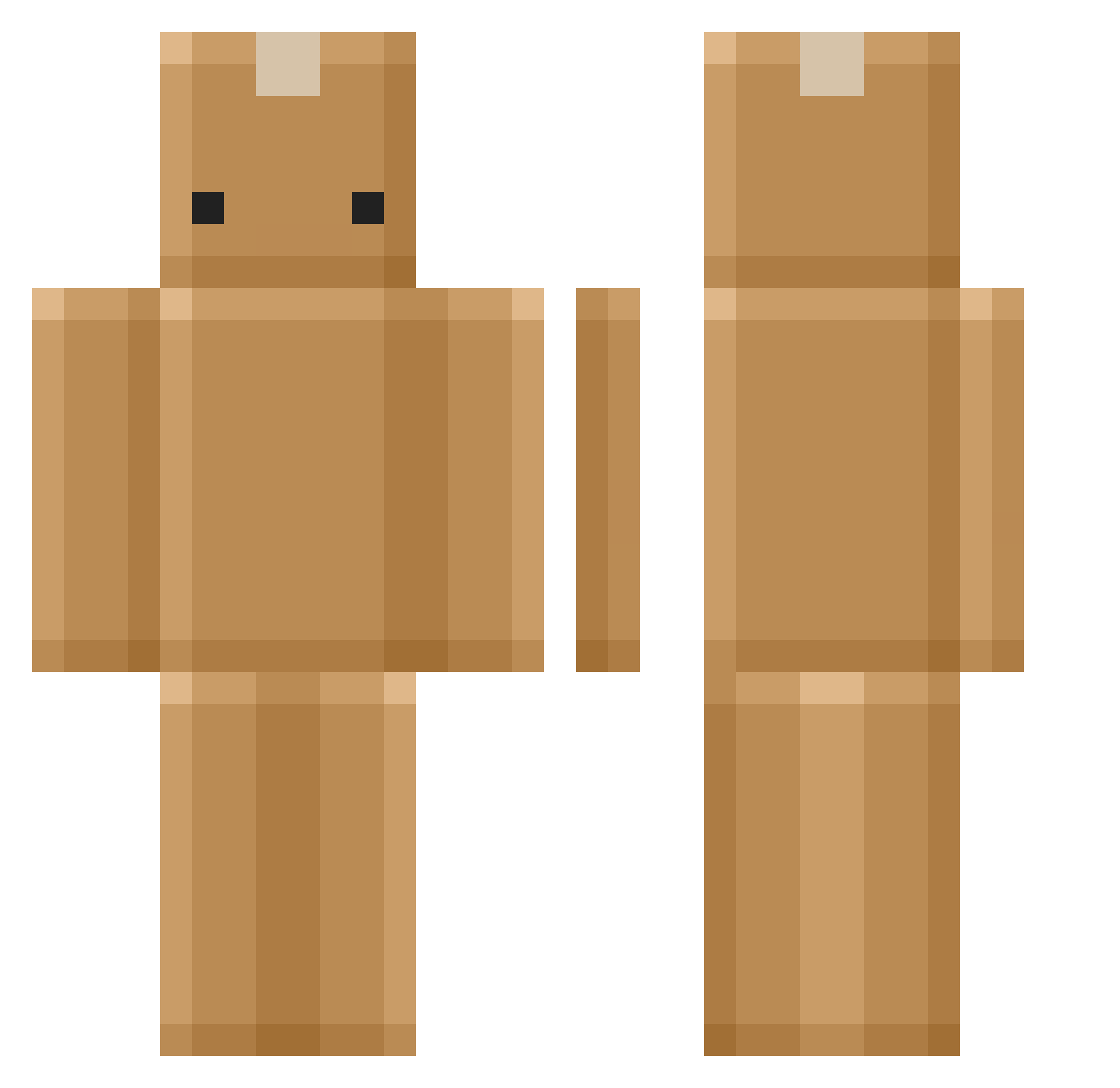 XanderSpeedX Minecraft skin, front and back view