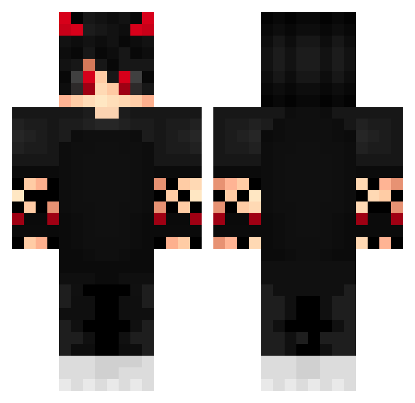 Sizegeek Minecraft skin, front and back view