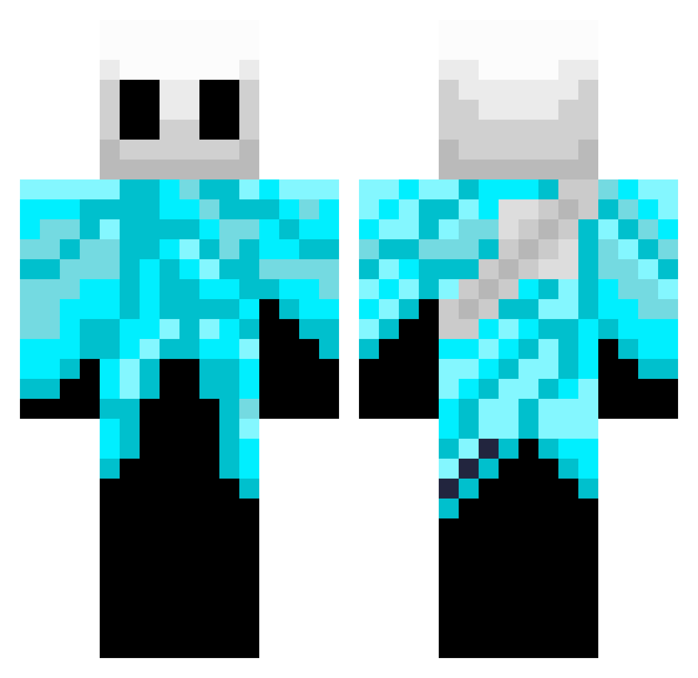 MaxIMIMIMIMIM Minecraft skin, front and back view