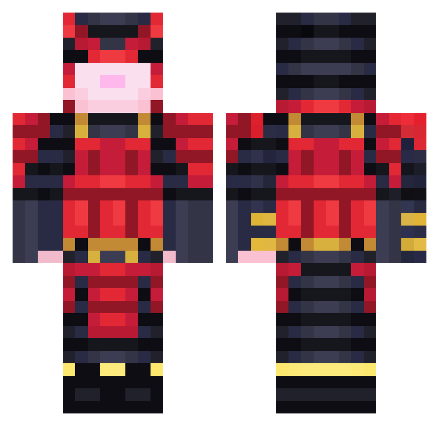 Potato_Angle Minecraft skin, front and back view