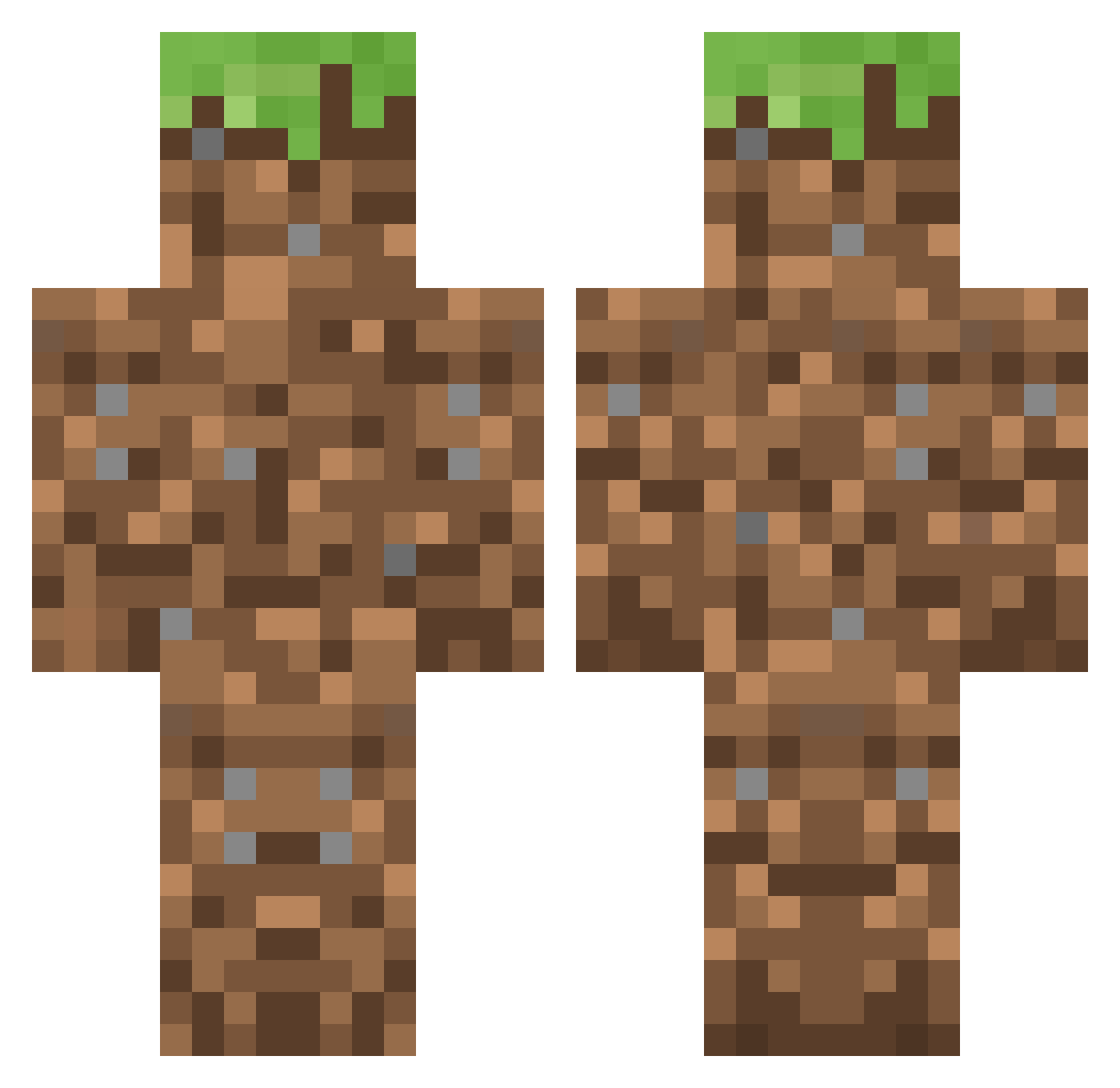 werowiktor8524 Minecraft skin, front and back view