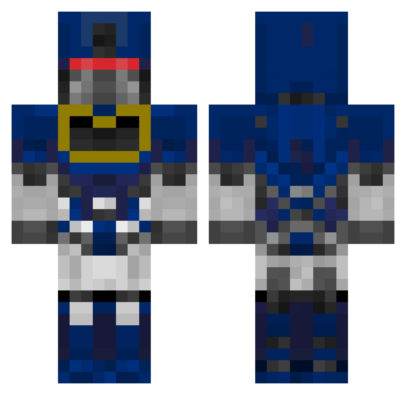 _Skratch0 Minecraft skin, front and back view