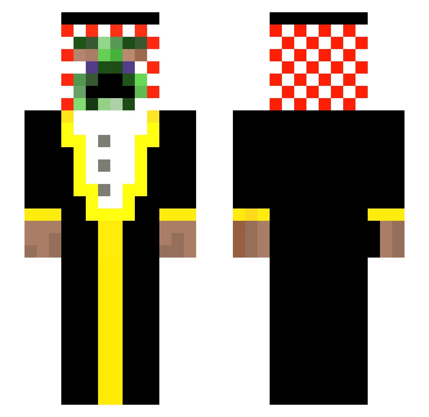 potatoooo5 Minecraft skin, front and back view