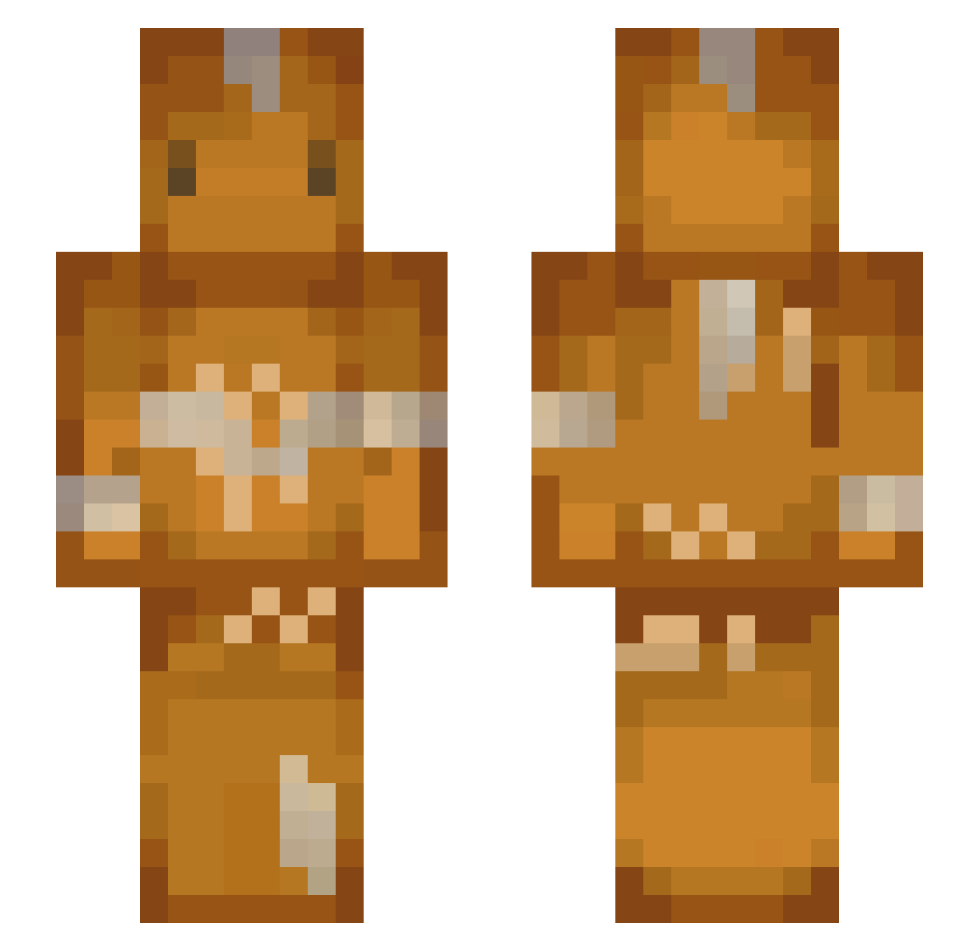 YaelGoroVoy Minecraft skin, front and back view