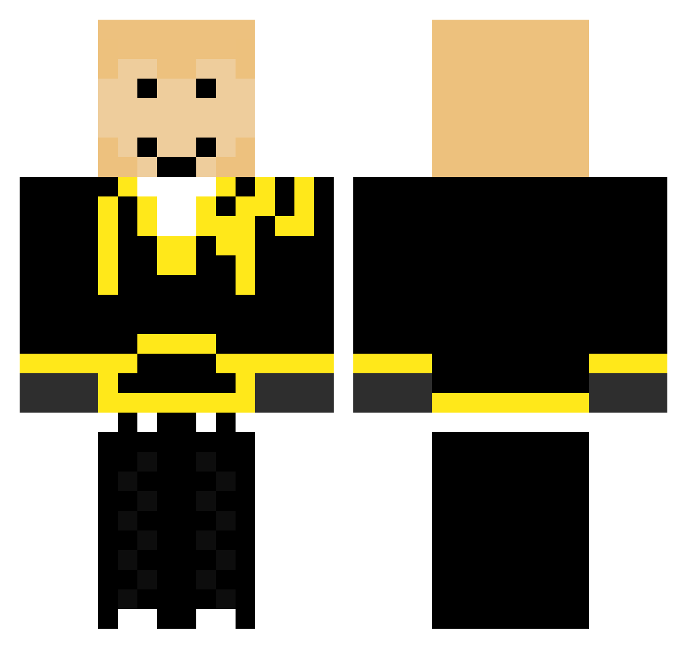16pointasterisk Minecraft skin, front and back view