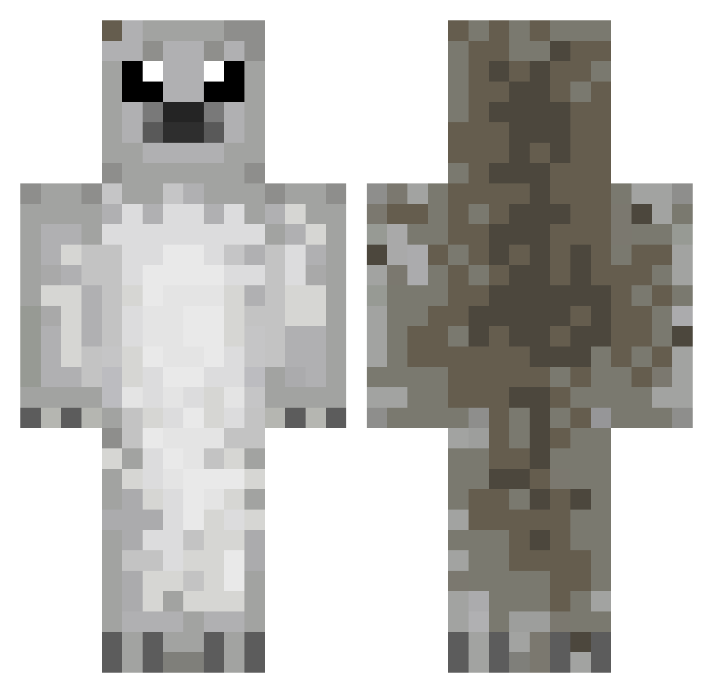HOMEslice444 Minecraft skin, front and back view