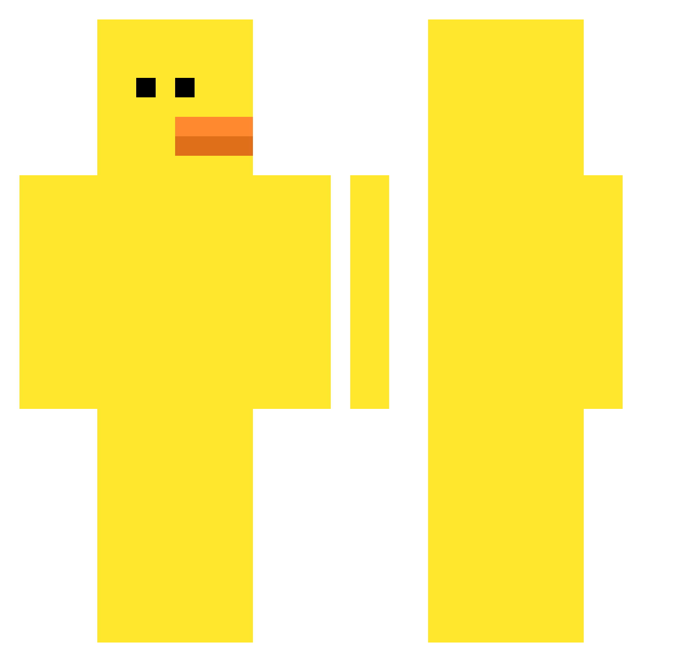 YOUN_YOUN Minecraft skin, front and back view