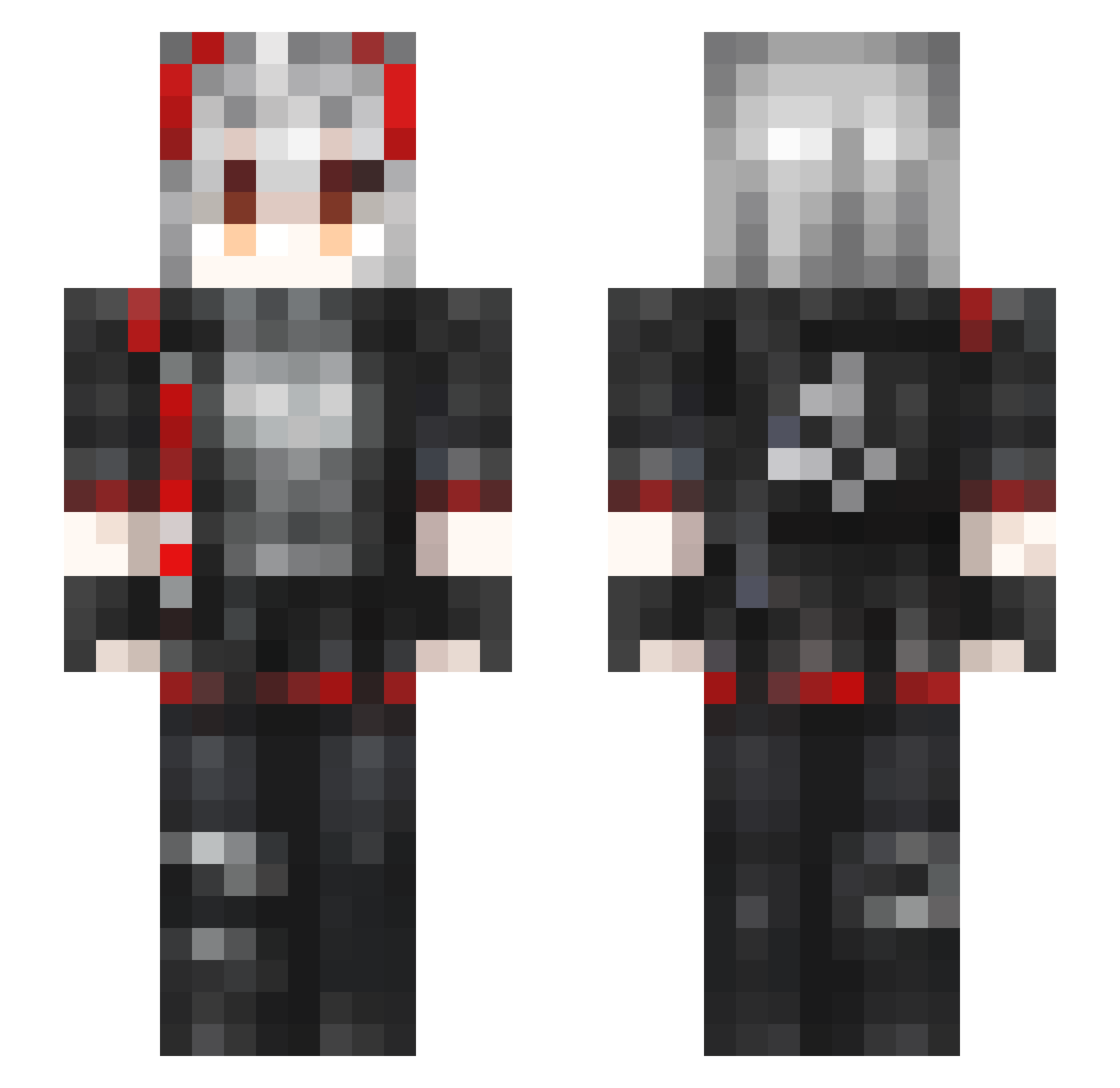 xiaofengfengaiyu Minecraft skin, front and back view
