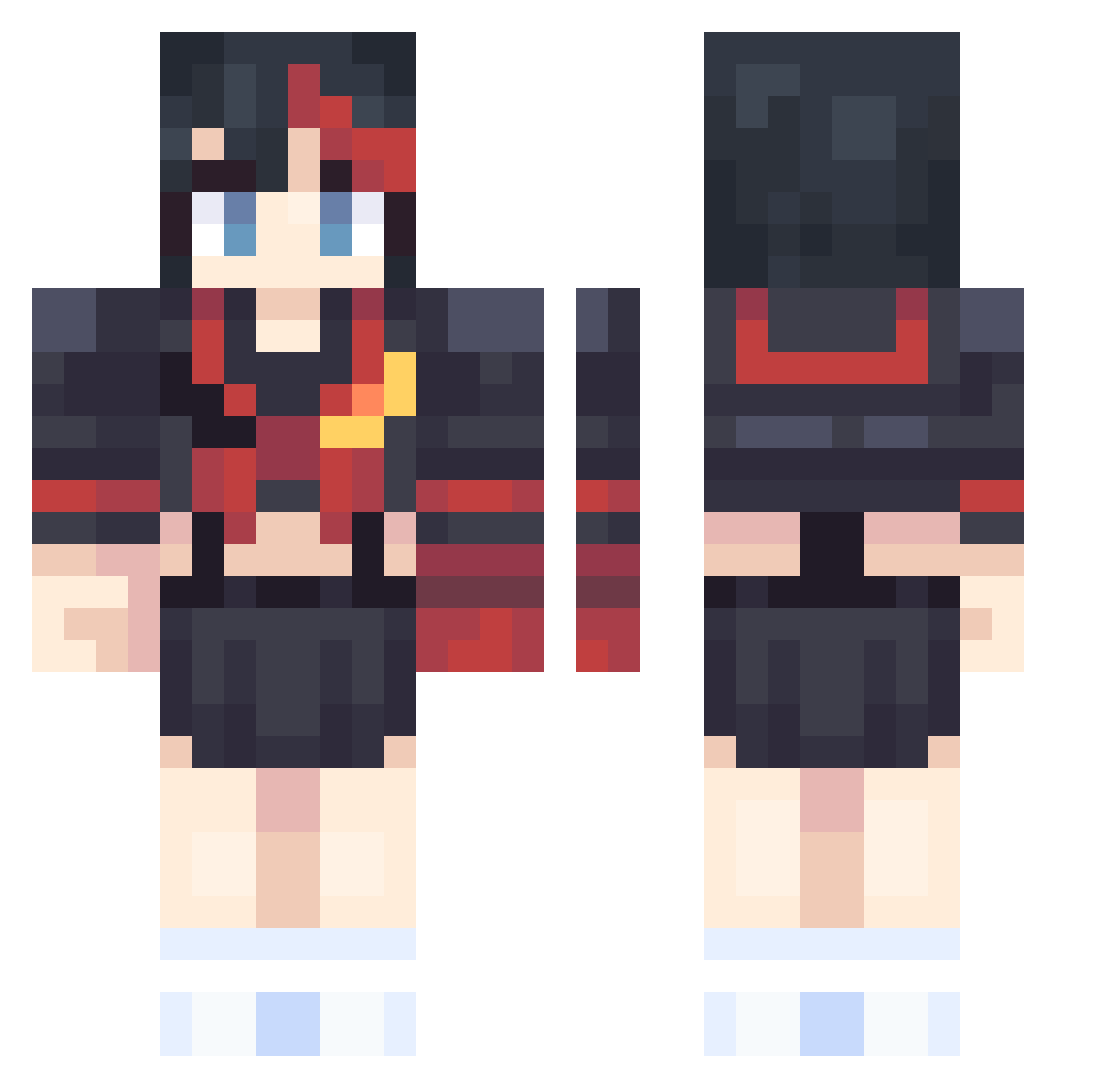 Imgonnadie3568 Minecraft skin, front and back view