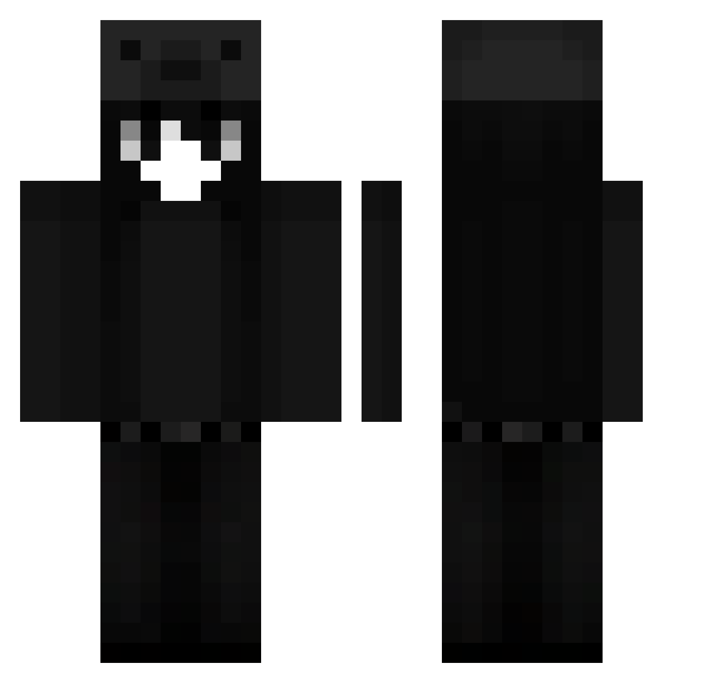 sauh Minecraft skin, front and back view
